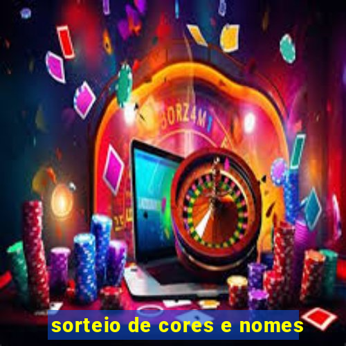 sorteio de cores e nomes